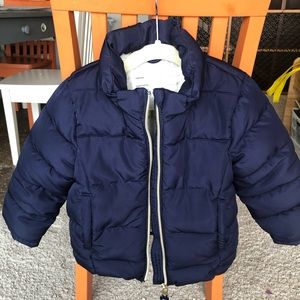 H&M puffer coat with removable hood, size 2-3Y
